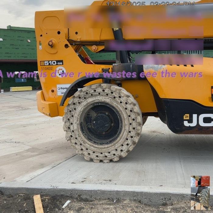 2020 JCB 510-56 Canopy, Solid Tires, Work Lights, Beacon, Aux Hydraulics, Back up Alarm, Lifting Eye, ES Decals