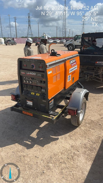 2022 Lincoln Electric LE400 Kubota V1505, Trlr, Cable Rack, Light Kit, ES Decals, T3