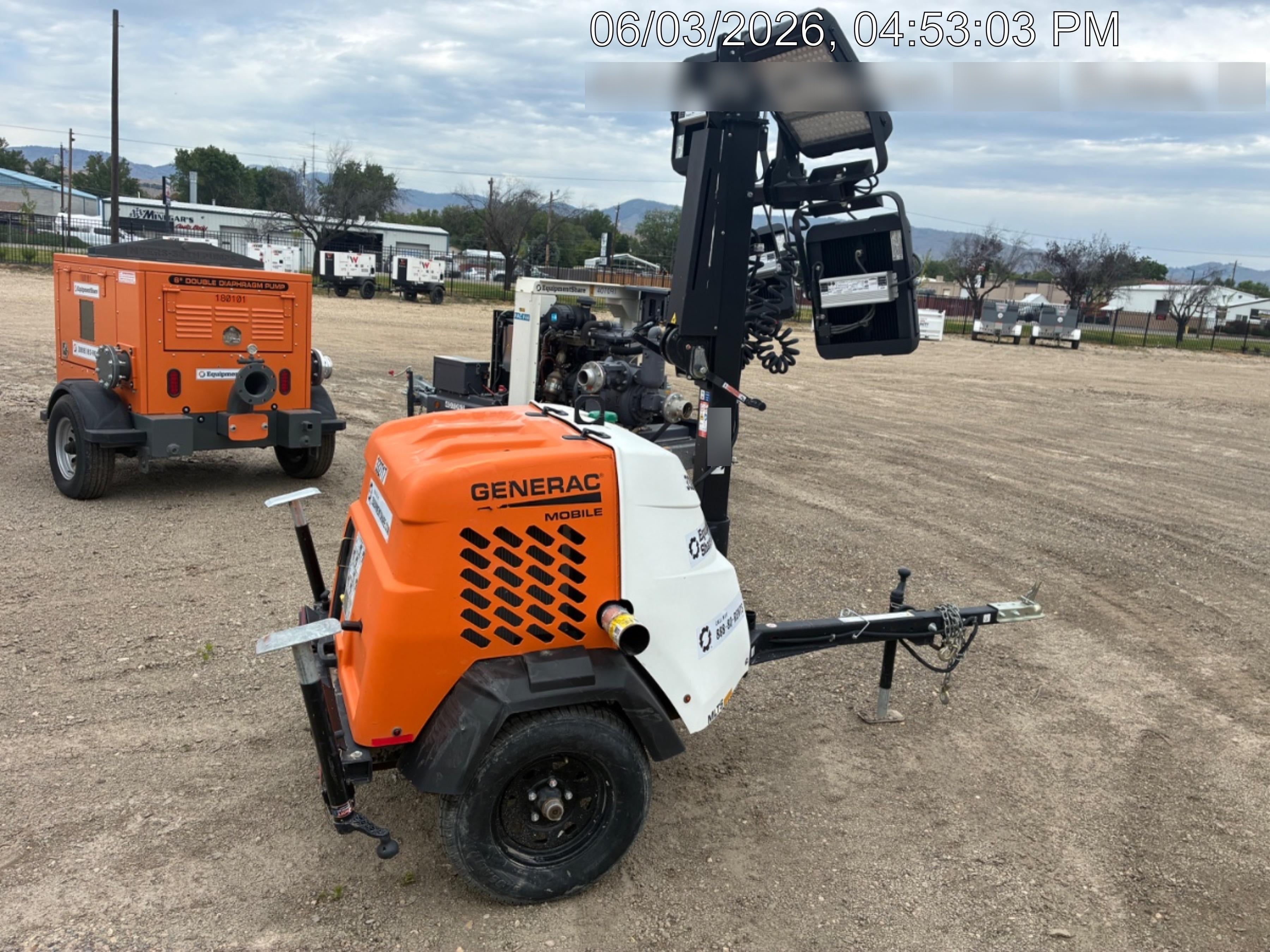 2023 Generac MLT2 Diesel, Flex Switch 120V Input, Powerzone Controller, (4) 320W LED Lights, 4kW Generator, 39.9 Gal Fuel Tank, 2" Ball, T3