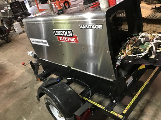 2019 Lincoln Electric Vantage 322 Ready-Pak 3, Two Wheel Trailer, Fender and Light Kit, Cable Rack