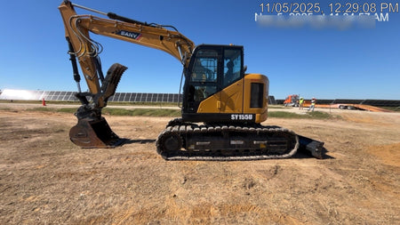 Sany SY135C SY135 Tier 4 - Cab, Hydraulic QC,  Buckets: 24" , 36" , Main Pin Hydraulic Thumb