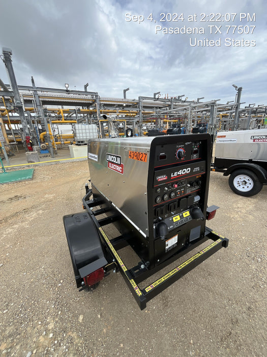 2024 Lincoln Electric LE400 Kubota V1505, Trlr, Cable Rack, Light Kit, ES Decals, T3