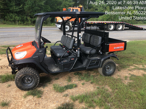 2020 Kubota RTV-X1140W-H 4WD utility cart -LED strobe -Windshield tempered glass -Plastic canopy -Wire harness kit -Backup alarm