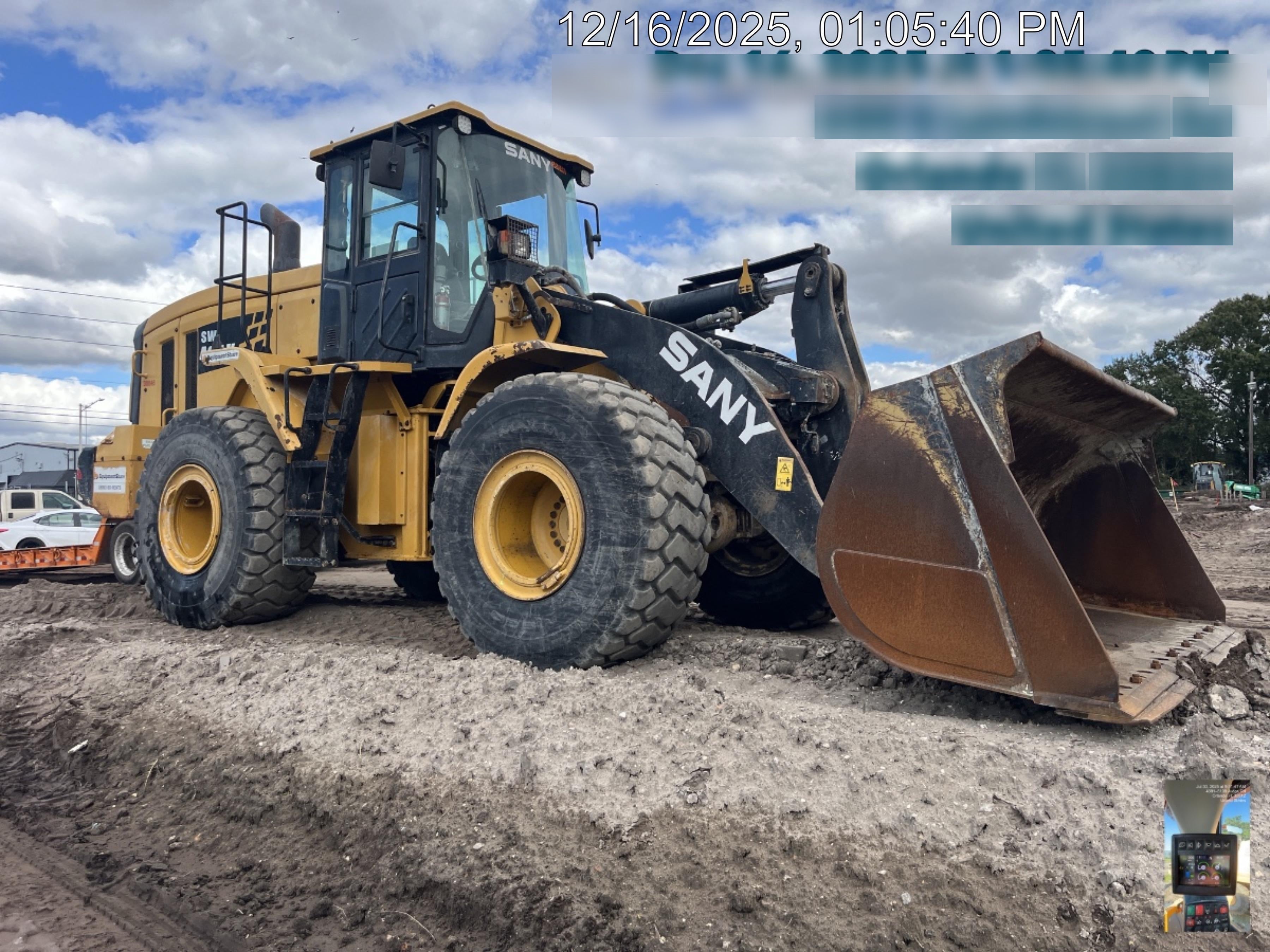 2019 Sany SW405K Tier 4, Cab, 3rd Function Hydraulics Smooth Pin On Bucket
