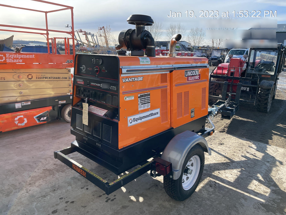 2022 Lincoln Electric Vantage 549X Crosslink Technology, Trailer Mounted, ES Decals, T3