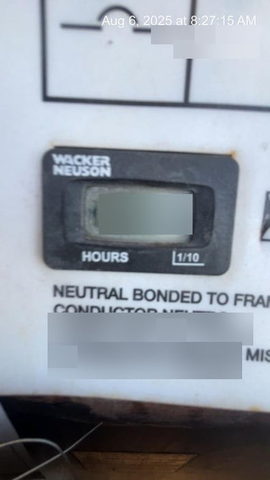 2019 Wacker Neuson LTV6L-MH Mobile Light Tower w/Fuel Level Sensor Installed