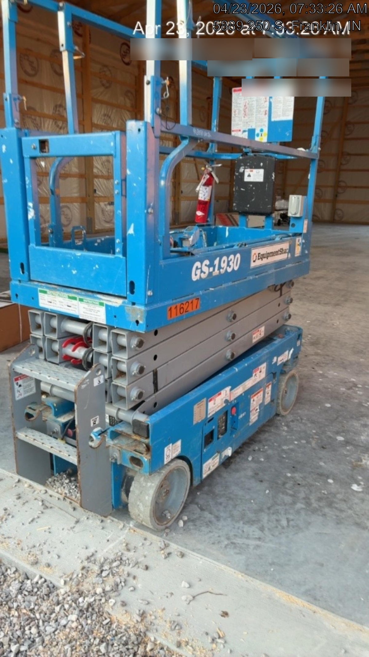 2020 Genie GS-1930 Solid Non Marking Tires, Beacon, Folding rails with half height swing gate