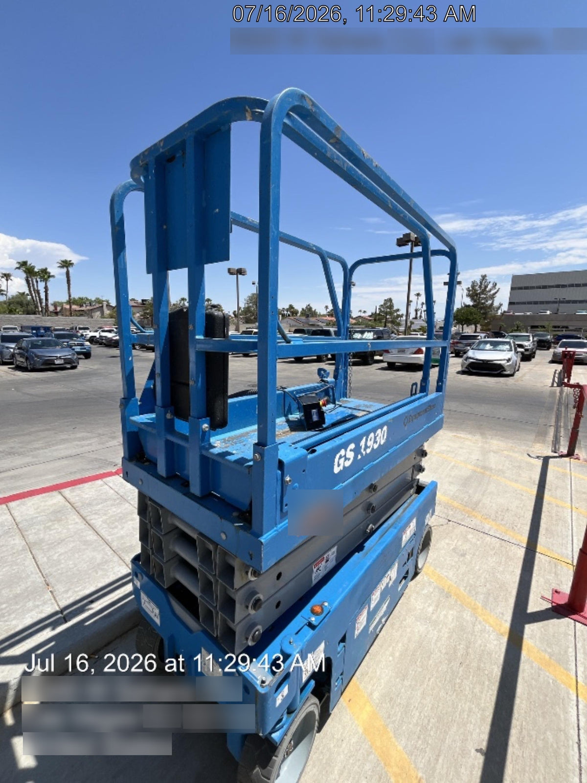 2019 Genie GS-1930 Fixed rails with chain Entry