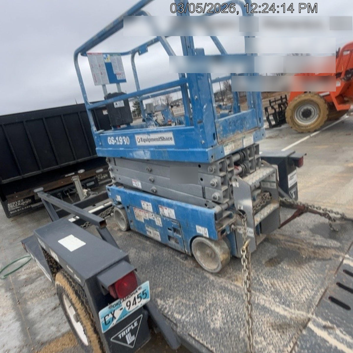 2020 Genie GS-1930 Solid Non Marking Tires, Beacon, Folding rails with half height swing gate