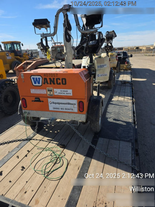 2024 Wanco WLTT-4MM4K Diesel, Deep Sea Controller, Shore Power Plug, Auto Start, (4) 350W LED Floodlights, 4kW Generator, 60 Gal Fuel Tank, 2" Ball, T3