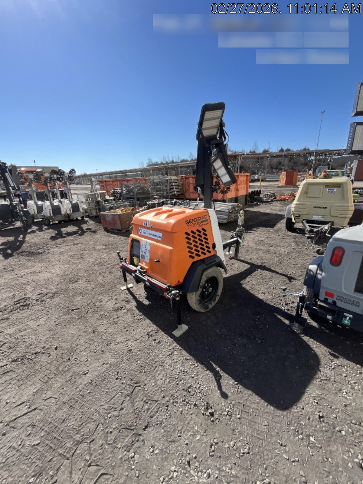 2023 Generac MLT2 Diesel, Flex Switch 120V Input, Powerzone Controller, (4) 320W LED Lights, 4kW Generator, 39.9 Gal Fuel Tank, 2" Ball, T3
