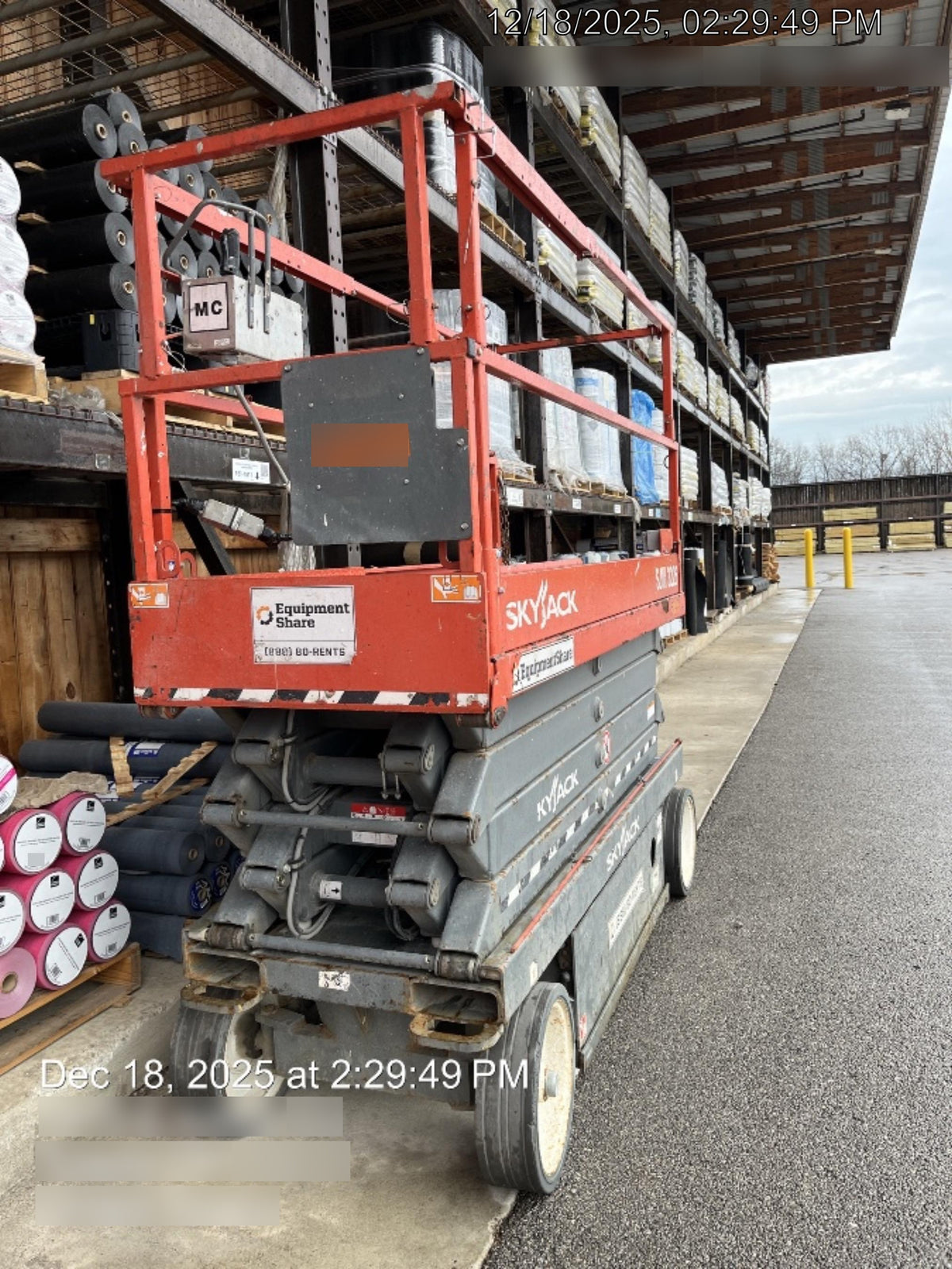 2018 Skyjack SJIII-3226 Standard Rental Specs