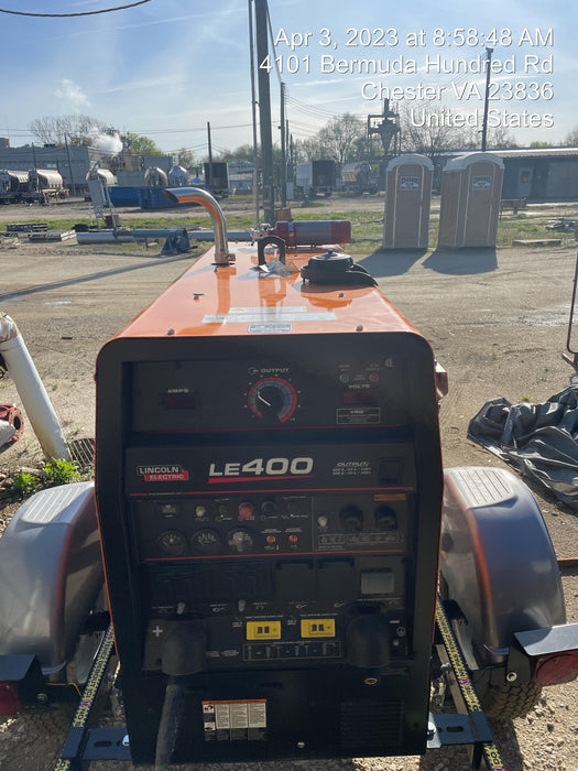 2022 Lincoln Electric LE400 Kubota V1505, Trlr, Cable Rack, Light Kit, ES Decals, T3