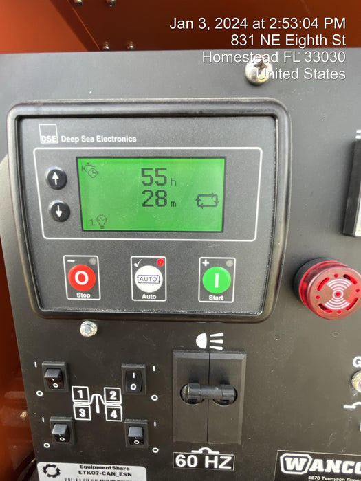 2023 Wanco WLTT-4MM4K Diesel, Deep Sea Controller, Shore Power Plug, Auto Start, (4) 350W LED Floodlights, 4kW Generator, 60 Gal Fuel Tank, 2" Ball, T3