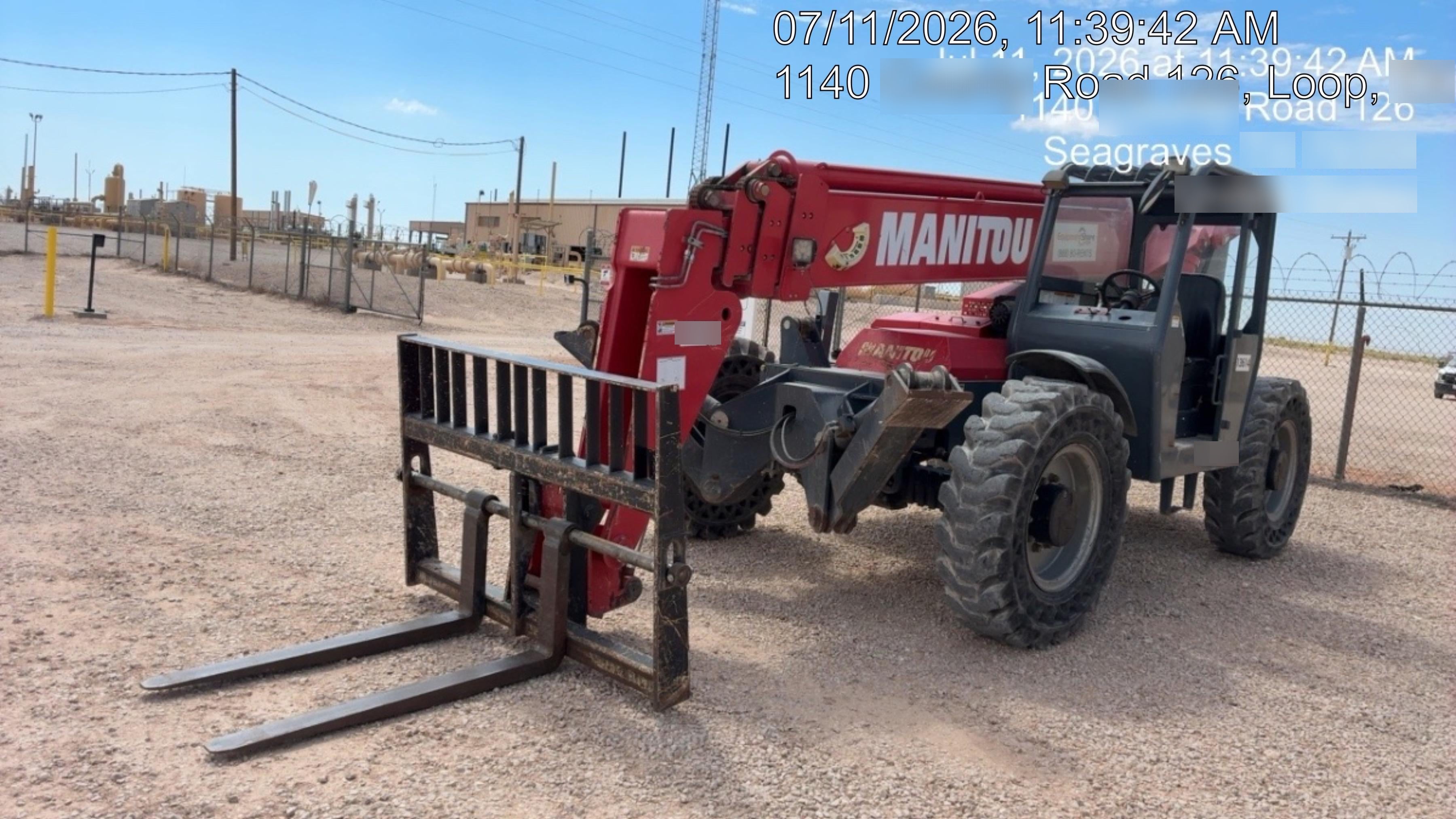 2018 Manitou MTA10055 MTA10055 - 74 HP T4, Canopy, Worklights/Strobe, Beacon, 66" Carriage, 60" Forks, Solid Tires, Lift Hook, Aux Hydraulics