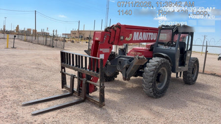 2018 Manitou MTA10055 MTA10055 - 74 HP T4, Canopy, Worklights/Strobe, Beacon, 66" Carriage, 60" Forks, Solid Tires, Lift Hook, Aux Hydraulics