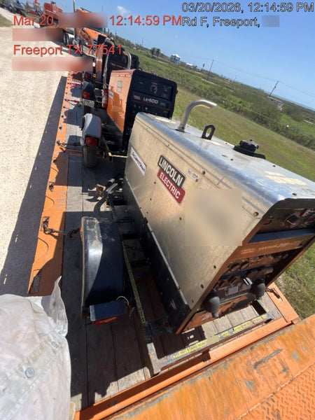 2019 Lincoln Electric Vantage 322 Ready-Pak 3, Two Wheel Trailer, Fender and Light Kit, Cable Rack