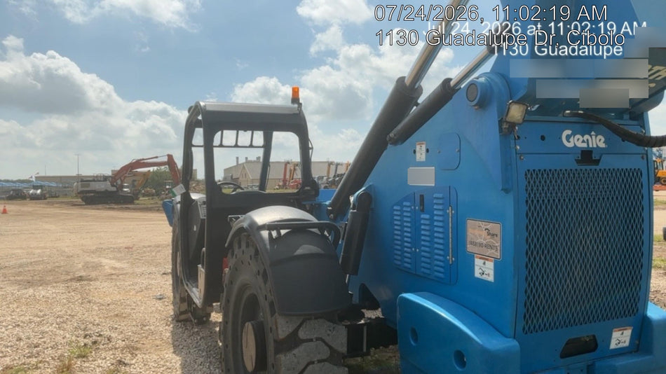 2019 Genie GTH-1056 Canopy, Solid RT Tires, LED Work Lights, Beacon 60" QA Carriage, 60" Forks