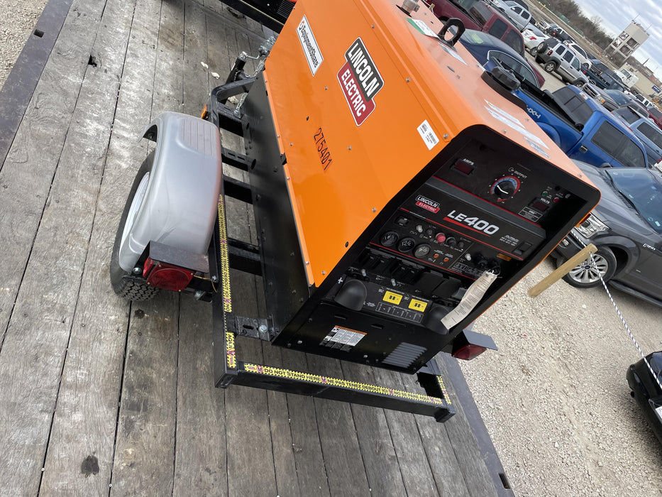 2022 Lincoln Electric LE400 Kubota V1505, Trlr, Cable Rack, Light Kit, ES Decals, T3