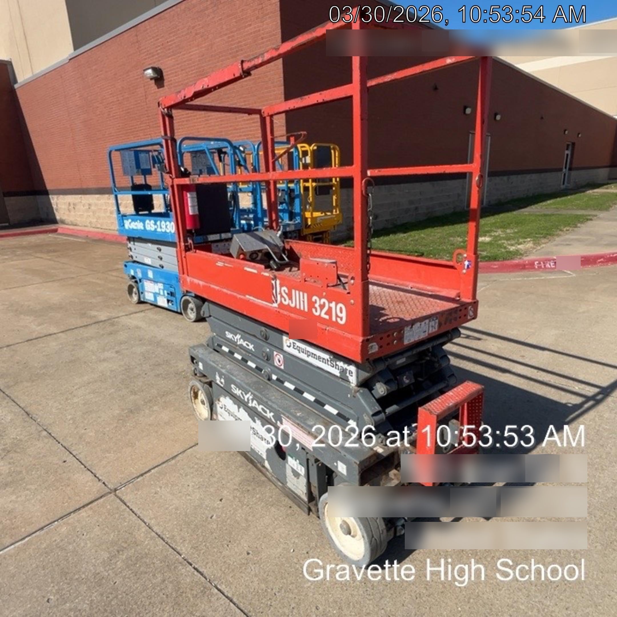 2019 Skyjack SJIII-3219 Standard Options, Trojan Batteries