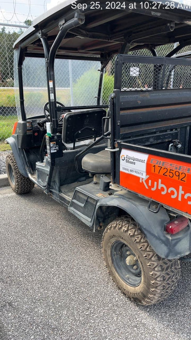 2021 Kubota RTV-X1140W-H Plastic Canopy, Windshield Acrylic Clear, LED Strobe Light, Wire Harness Kit, Back up Alarm