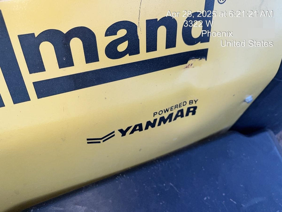 2021 Allmand NLV3GR (4) LED Light Fixture 350W, 23' Vertical Mast, 3kW Prime, Towable, Deep Sea L401, Leveling Jacks, Yanmar T4F 5.8hp