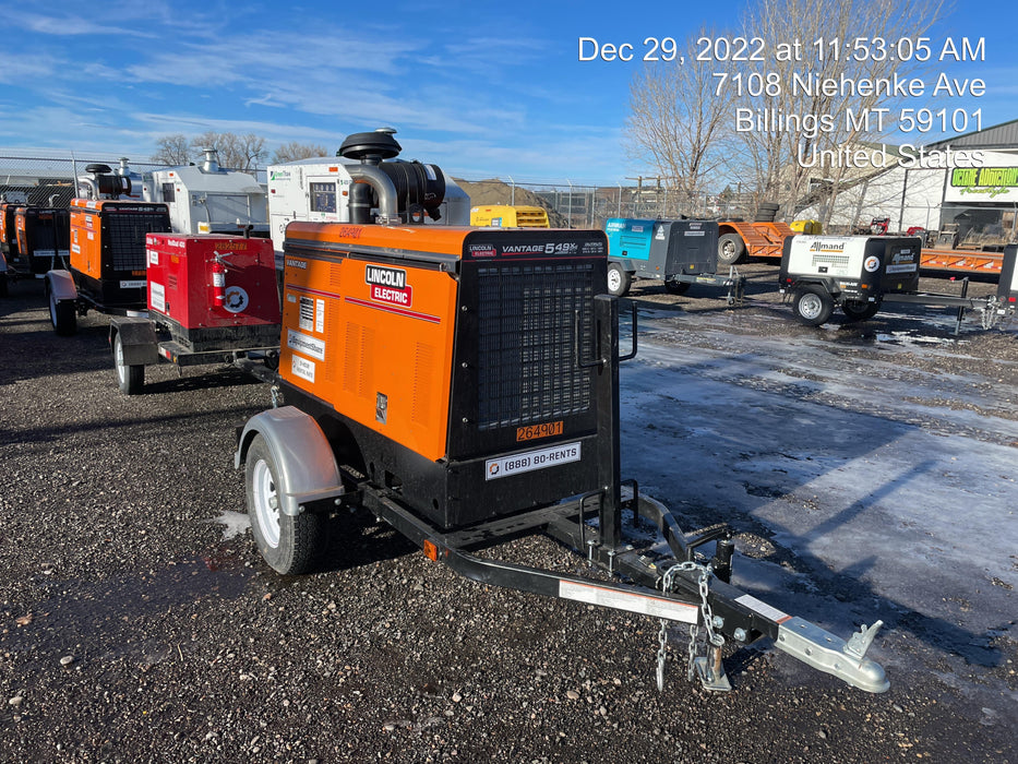 2022 Lincoln Electric Vantage 549X Crosslink Technology, Trailer Mounted, ES Decals, T3