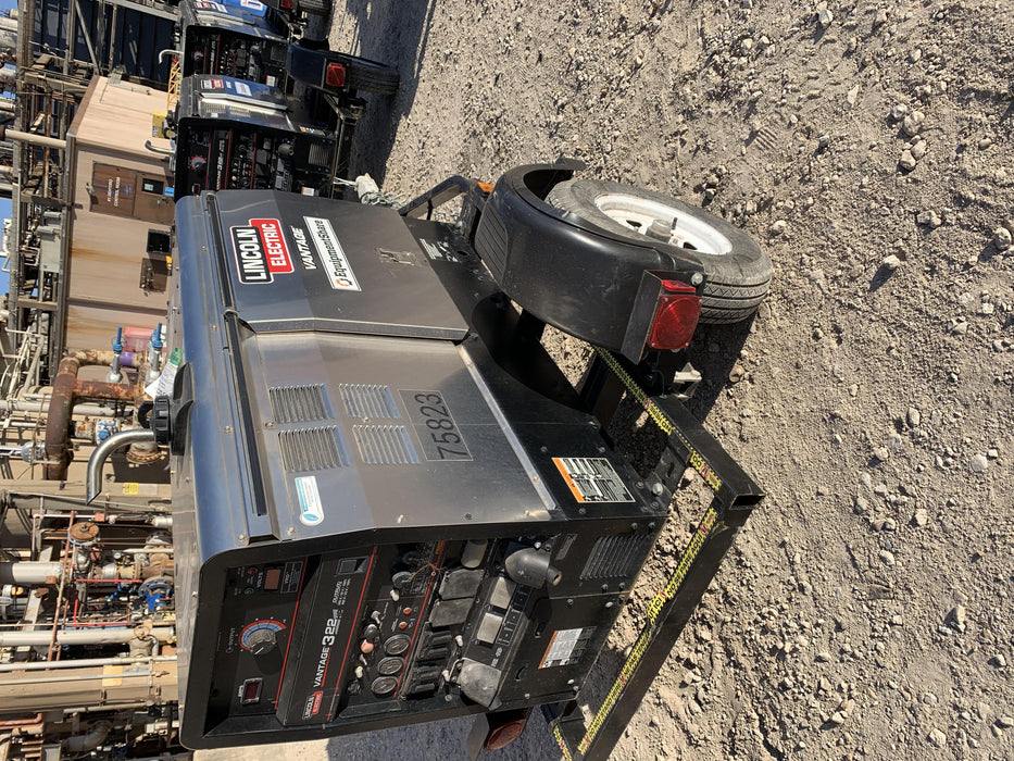 2020 Lincoln Electric Vantage 322 Welder Ready-Pak 3, w/ GPS & Decals (includes trailer, cable rack, fender light kit)