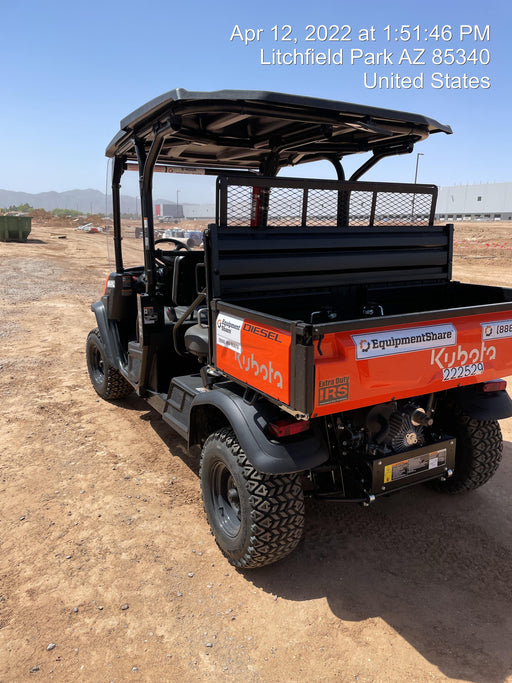 2022 Kubota RTV-X1140W-H Plastic Canopy, Windshield Acrylic Clear, LED Strobe Light, Wire Harness Kit, Back up Alarm
