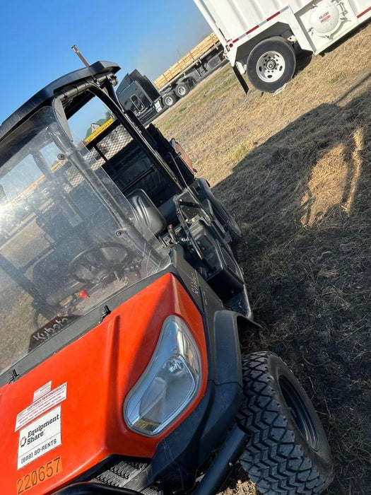 2022 Kubota RTV-X1140W-H Plastic Canopy, Windshield Acrylic Clear, LED Strobe Light, Wire Harness Kit, Back up Alarm