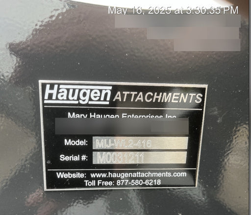 2025 HAUGEN MIJ-WL2-416