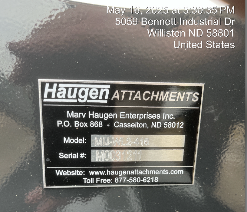 2025 HAUGEN MIJ-WL2-416