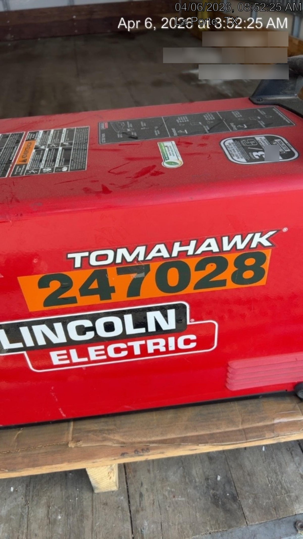 2022 LINCOLN ELECTRIC TOMAHAWK 1500