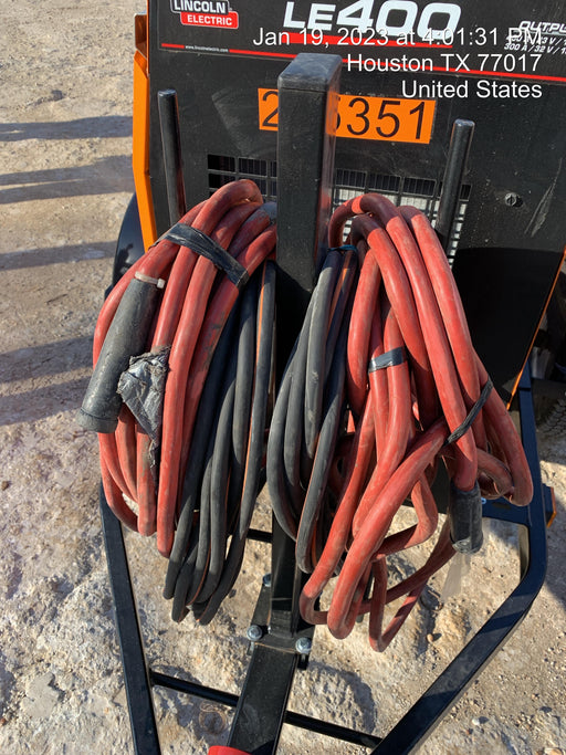 2022 Lincoln Electric LE400 Kubota V1505, Trlr, Cable Rack, Light Kit, ES Decals, T3