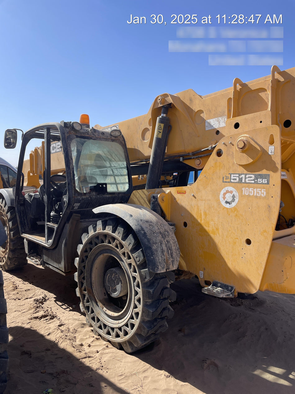 2020 JCB 512-56 Canopy, 74Hp, Solid Tires, Work Lights, Beacon, Aux Hydraulics, Back up Alarm, Lifting Eye, ES Decals