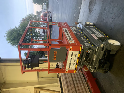 2020 Skyjack SJIII-3219 Solid NM Tires, Half height spring hinged entry gate, Dual Beacons, 800W Inverter