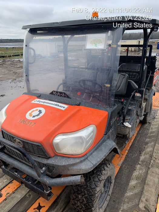 2021 Kubota RTV-X1140W-H Plastic Canopy, Windshield Acrylic Clear, LED Strobe Light, Wire Harness Kit, Back up Alarm