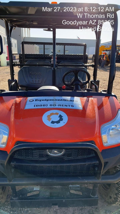 2022 Kubota RTV-X1140W-H Plastic Canopy, Windshield Acrylic Clear, LED Strobe Light, Wire Harness Kit, Back up Alarm
