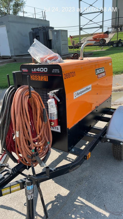 2022 Lincoln Electric LE400 Kubota V1505, Trlr, Cable Rack, Light Kit, ES Decals, T3