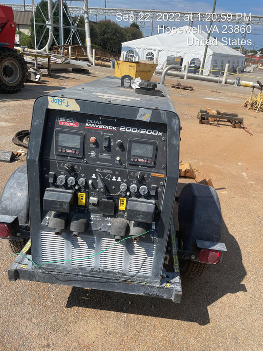 2021 Lincoln Electric Dual Maverick 200/200X Ready Pak 3, Includes Trailer, Cable Rack, Fender Light Kit