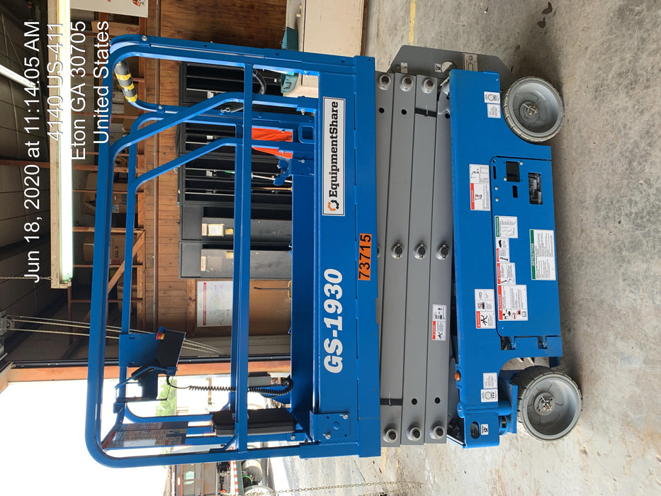 2020 Genie GS-1930 Fixed rails with chain entry gate - Pre A92.20