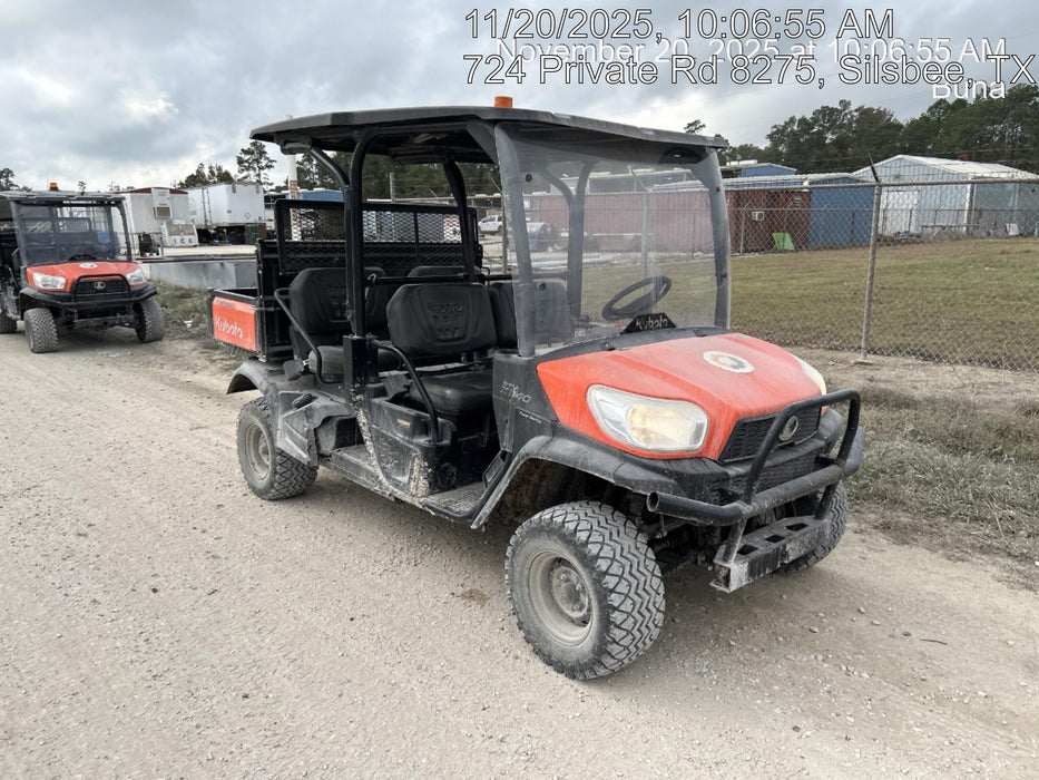2022 Kubota RTV-X1140W-H Plastic Canopy, Windshield Acrylic Clear, LED Strobe Light, Wire Harness Kit, Back up Alarm