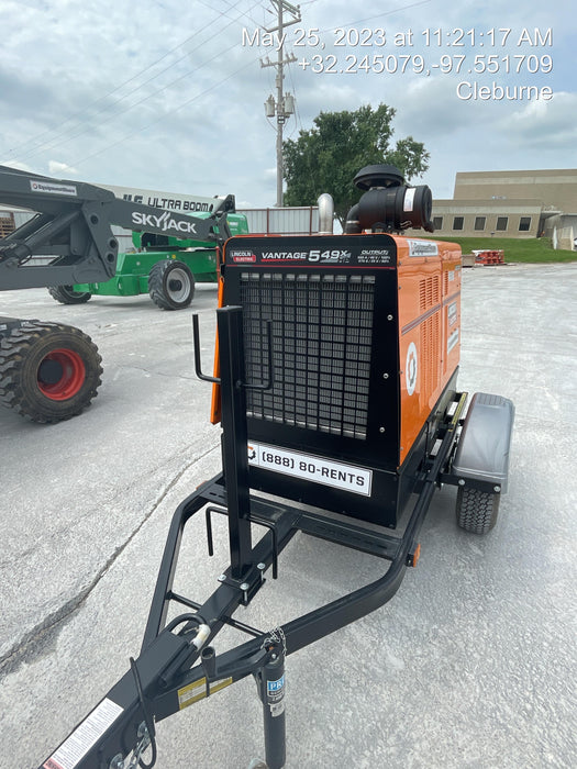 2022 Lincoln Electric Vantage 549X Crosslink Technology, Trailer Mounted, ES Decals, T3