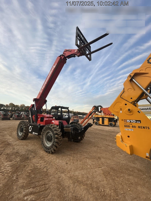 2019 Manitou MTA10055 Canopy, 120 HP, Solid Tires, Work Lights, Lift Hook, Auxiliary Hydraulics 66" Carriage and 60" Forks