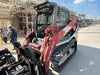 2019 Takeuchi TL10V2-CR Cab/Heat/AC, Rubber Tracks, Backup Alarm, Front & rear working Lights, Auxiliary Hydraulics, 2 Speed Travel, Engine Monitoring System, Hydraulic universal quick hitch w/76" HD smooth dirt bucket with bolt-on edge, 20.3 cubic feet capacity, 48" Pallet forks and frame