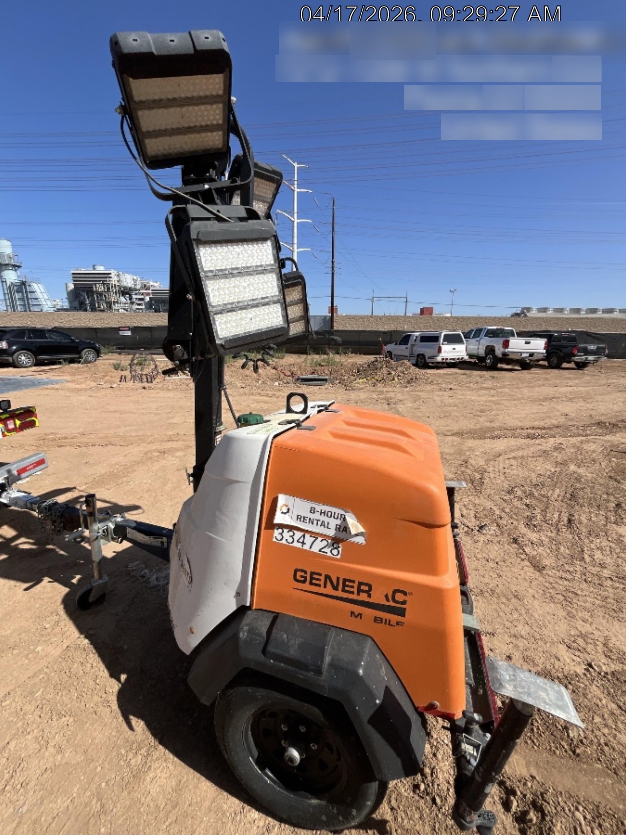 2023 Generac MLT2 Diesel, Flex Switch 120V Input, Powerzone Controller, (4) 320W LED Lights, 4kW Generator, 39.9 Gal Fuel Tank, 2" Ball, T3