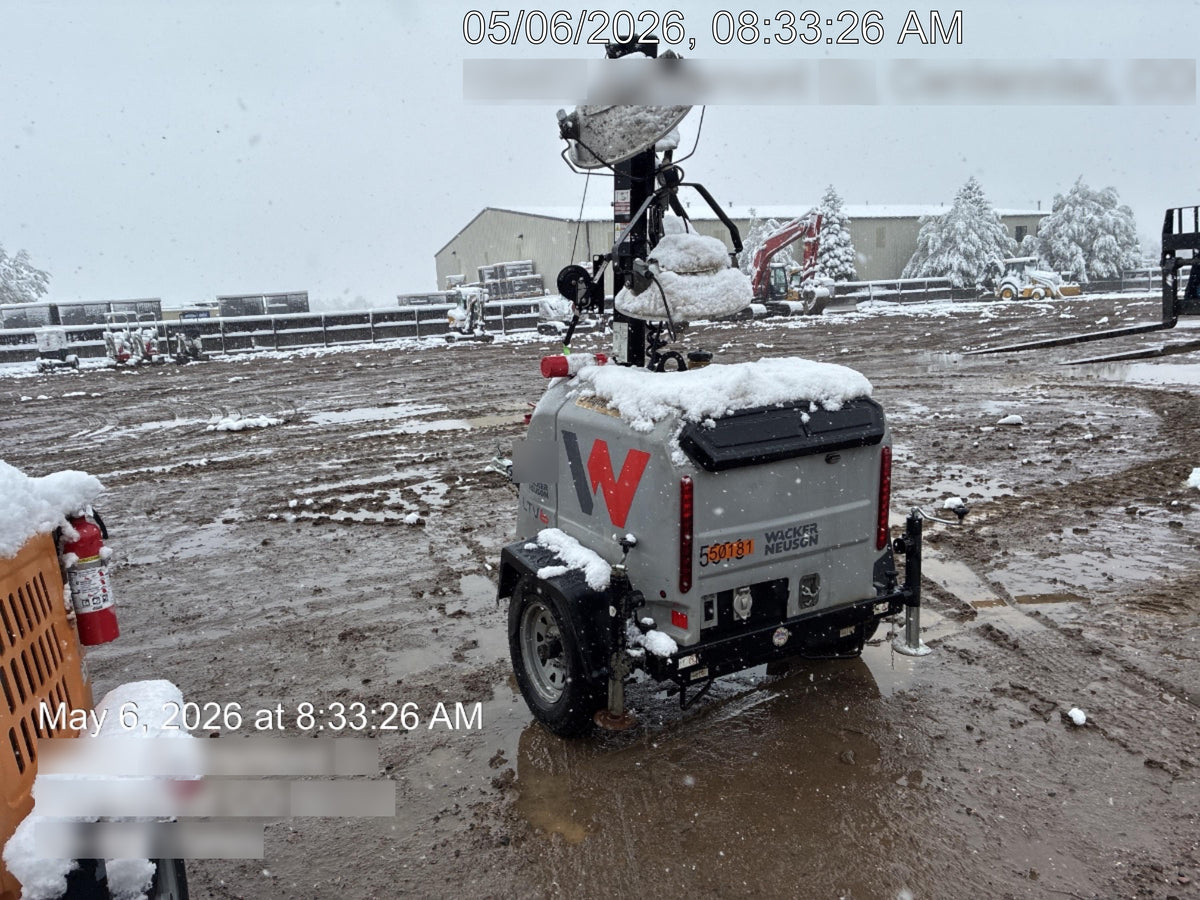 2019 Wacker Neuson LTV6L-MH Mobile Light Tower w/Fuel Level Sensor Installed