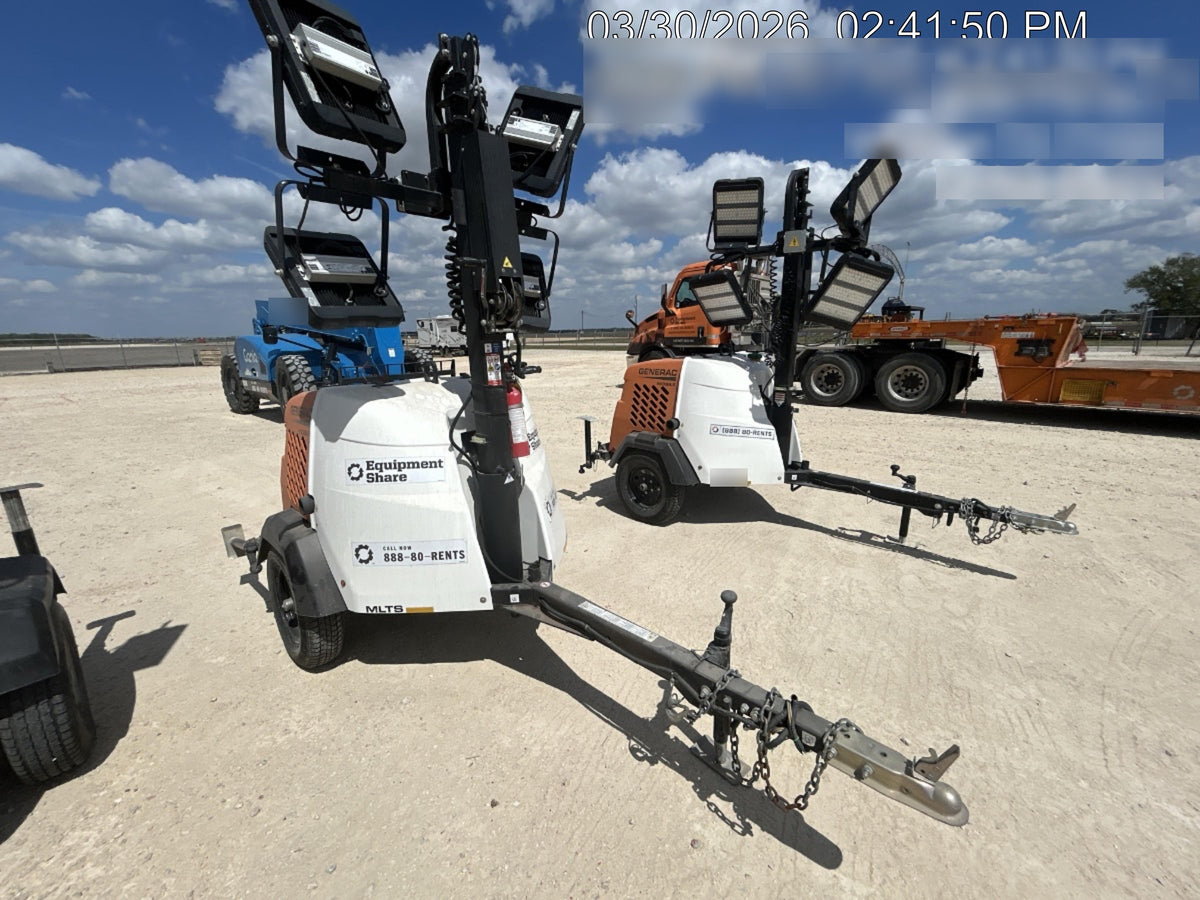 2024 Generac MLT2 Diesel, Flex Switch 120V Input, Powerzone Controller, 
(4) 320W LED Lights, 4kW Generator, 39.9 Gal Fuel Tank, 2" Ball, T3