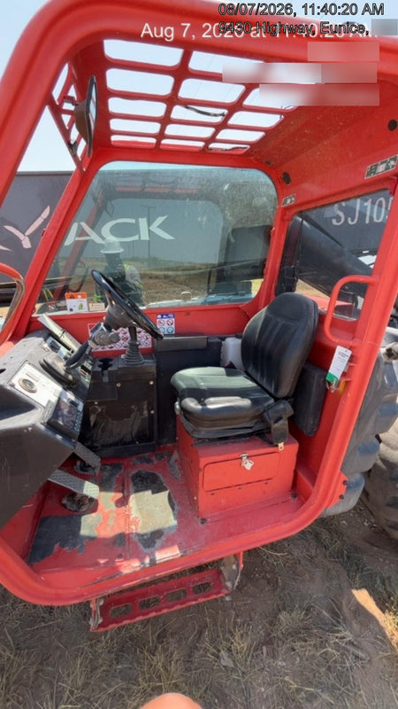2018 Skyjack SJ1056 TH Skyjack 1056 TH Telehandler w/Open ROPS, Work Lights/Beacon, Solid Tires, 60" Carriage and Forks