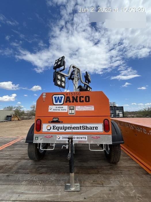 2024 Wanco WLTT-4MM4K Diesel, Deep Sea Controller, Shore Power Plug, Auto Start, (4) 350W LED Floodlights, 4kW Generator, 60 Gal Fuel Tank, 2" Ball, T3